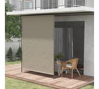 Outsunny Toldo Vertical Enrollable Outsunny Aluminio, Poliéster Gris 200x305 cm Gris claro