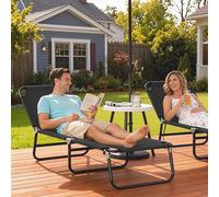 Outsunny Tumbona Plegable Reclinable con Ángulo Ajustable de 5 Posiciones para Jardín Exterior Piscina Terraza Camping Carga 120 kg 188x56x28 cm Beige
