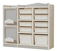 OUYUE Organizador Juguetes para Ropa Organizador de Almacenamiento Juguetes Multicapa, Estante Suelo, Armario para Libros imágenes, para Dormitorio, Sala Juegos Cestas Cubos Habitacion(A)