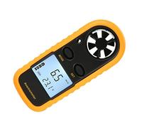 OVAQUIXI Anemómetro Digital Termómetro Medidor de Velocidad del Viento Portátil para Actividades Al Aire Libre Pantalla LCD de Tamaño Compacto 3V