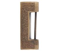 OVAQUIXI Candado de Cobre Antiguo Candado de Latón Vintage Decorativo de Estilo Antiguo Diseño Tallado Retro Chino con Mano de Obra Exquisita para Joyero Gabinete Cajón Colección de (Espaciado 5cm)