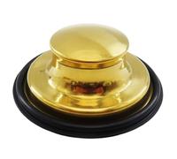 OVAQUIXI Combo de Colador y Tapón para Fregadero, Recogedor de Pelo de Drenaje de Acero Inoxidable, Juego de 3 Piezas con Filtro de Cesta, Tapón Emergente para Fregadero, Antiobstrucción, para (Gold)