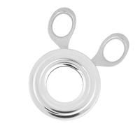 OVAQUIXI Cortador de Huevos de Acero Inoxidable, Tijera para Huevos, Pelador de Cáscaras de Huevo, Herramienta con Pulido de Espejo, Ergonómico con Múltiples Dientes para Pelar