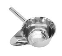 OVAQUIXI Cuchara para Alimentos de Acero Inoxidable, Pala de Pico Plano con Acabado Espejo, para Patatas Fritas, Hielo, Caramelos, Palomitas, Granos de Café, Snacks (Mano izquierda)