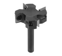 OVAQUIXI Fresa para Router de Tablero, Vástago de 8mm, 4 Flautas | Carburo Cementado, Cuchilla de Cepillar, Mesas de Trabajo para Fresado CNC, Madera Dura y MDF, Uso de Mano y Portátil de Mesa