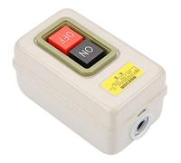 OVAQUIXI Interruptor de Botón de Auto Bloqueo CA 380V 3P 3.7kW Motor | Plástico y Hierro, Terminales de Tornillo, Control Directo del Motor, Compatibilidad con CA, Corriente Nominal de 10A