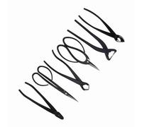 OVAQUIXI Juego de 6 Herramientas para Bonsái, Tijeras de Podar Profesionales para Jardín con Bolsa de Almacenamiento para Recortar y Dar Forma a Plantas y árboles Bonsái