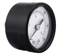 OVAQUIXI Mini Manómetro para Medición Precisa en, Aceite, Agua, Aire, 0-20bar, 0-300psi, Negro, Portátil, 1/8" BSPT