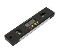 OVAQUIXI Mini Transportador Inclinómetro Digital, Buscador de ángulo Magnético Premium para Proyectos de Construcción, Herramienta de Calidad Duradera (200mm)