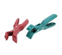 OVAQUIXI Pinza para Platos Antiescaldado, Soporte Fuerte para Platos Calientes para Tazones de Movimiento Rápido, Herramienta de Cocina para Material Plástico Familiar, Rojo y Verde