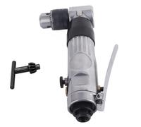 OVAQUIXI Taladro Reversible con ángulo de Aire de 90 Grados, Taladro Neumático de Aleación de Zinc, Mandril de 3,8 Pulgadas, 1800 RPM, Avance hacia Atrás para Placa de Hierro, Tablero de Madera,