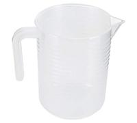 OVAQUIXI Taza Medidora de Plástico Transparente de 500 Ml y 1000 Ml con Tapa y en ángulo Taza Medidora Transparente Herramienta para Cocinar Hornear con Tapa Selladora para (1000ML)