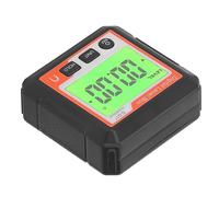 OVAQUIXI Transportador Portátil de Alta Precisión con Caja de Nivel Digital para Carpintería y Sitios de Construcción, Diseño Magnético, Material ABS, 1 Unidad (naranja blanco)