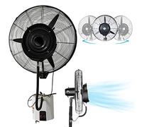 OWOHYG Ventilador nebulizador de Pared con 3 velocidades y oscilación de 90°, Ideal para Patio, Restaurante Exterior y Taller (81 cm/31,9 Pulgadas)
