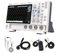 OWON ADS814A Osciloscopio Digital 4 Canales 100 MHz, Alta Precisión 12 Bits, 700 K wfms/s, 50 Mpts de Memoria, Pantalla Táctil, Decodificación CAN/LIN, FFT, HDMI USB Tipo-C, Ideal para Automoción y