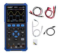 OWON HDS25 Osciloscopio digital portátil multifunción 2 en 1, ancho de banda de 25 MHz, osciloscopio digital portátil 2 canales, multímetro de 20 000 cuentas, con USB tipo C y pantalla LCD de 3,5