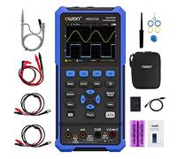 OWON HDS272S Osciloscopio 3 en 1 70 MHz Ancho de banda USB Tipo-C con pantalla LCD de 3.5 pulgadas, Multímetro digital de 20000 cuentas, Osciloscopio digital de 2 canales, Generador de 1 canal