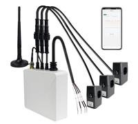 OWON Monitor de energía inteligente WiFi de 3 fases, medidor de abrazadera de 3 fases con 3 sensores de nivel de circuito de 300 A | Vue - Monitor de electricidad en tiempo real