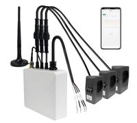 OWON Monitor de energía WiFi 500A, abrazadera multímetro trifásica con potencia en tiempo real, voltaje, monitoreo de corriente, medición del factor de potencia, integración de la aplicación Smart