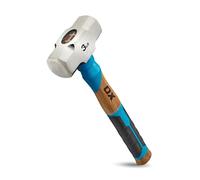 OX Pro Club Hammer - Martillo de 1,3 kg, mango recto de nogal con agarre TPR, cabeza de acero forjado sólido, técnica de montaje única, reducción de vibración, mini trineo herramienta de demolición