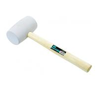 OX Pro Mazo de Goma Blanco 680g | Martillo Goma Sin Marcas | Cabezal blanco sin marcas | 24 oz / 680 g | Ideal alicatar y pavimentos | Mango ergonómico