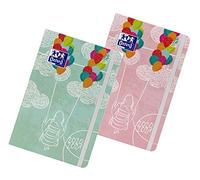 Oxford 10 x Agenda escolar 2020/2021, paquete de 10 unidades con 2 colores Lollie con vista diaria, 12 x 18 encuadernadas, 176 hojas