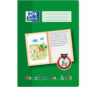 Oxford 100050091 - Cuaderno de caras, A4, alineación 1G, clase 2, sistema de aprendizaje, 16 hojas, 90 g/m2, color verde