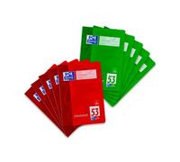 Oxford 100050383 Escuela de vocabulario, A5, 32 hojas, 90 g/m² Papel Óptica, 10-pack surtidos