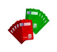 Oxford 100050390 Escuela de vocabulario, A5, 40 hojas, 90 g/m² Papel Óptica, 10-pack surtidos