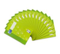 Oxford 100050400 - Cuaderno de ejercicios (15 unidades, con rayas, 16 hojas, A4, 90 g/m²), color verde