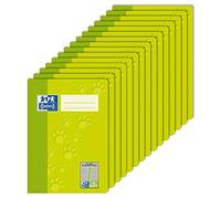 Oxford 100050406 - Cuaderno de ejercicios (15 unidades, con rayas triples, 16 hojas, A5, 90 g/m²), color verde