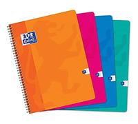 Oxford 100103050 Cuaderno de espiral, 240 x 320 mm, cuadriculado, 90 hojas
