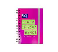 Oxford 20 x Agenda Escolar 2020/2021 Pack de 20 con 2 diseños Power in your Hands 2 páginas = 1 semana 12 x 18 con doble espiral 80 hojas