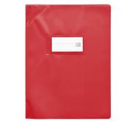 OXFORD 25 - Funda para cuadernos (17 x 22 cm, PVC, opaco, 15/100, color rojo