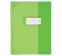 OXFORD 25 - Funda para cuadernos (17 x 22 cm, PVC, translúcido, 15/100 cm), color verde