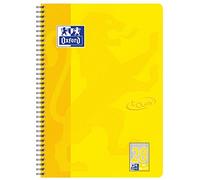 'Oxford 400086495 Collegeblock "Touch, A4 +, 80 hojas, cuadriculado con doble borde, 90 g/m², color amarillo