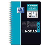 Oxford 400100860 Nomadbook Etudiant - Cuaderno espiral cuadros pequeños 5 X 5 mm 17,6 x 25 cm, 160 páginas colores aleatorios