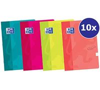 Oxford 400107493 Touch - Cuaderno, 10 unidades, 4 colores, A5, 144 páginas, 90 g, tapa de cartón flexible