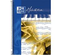 Oxford school musica fº cuaderno espiral - tapa blanda - 15 pentagram