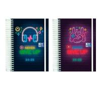 Oxford Agenda Never Give UP 1/8 12 x 18 cm 2024-2025