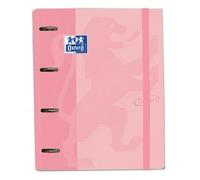 Carpeta Equipada OXFORD Touch, Din-A4 100H 4 Anillas 35 mm. Flamingo Pastel