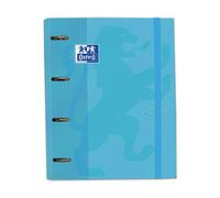 Oxford Carpeta equipada Touch A4 100 hojas 4 anillas 35 mm Azul pastel