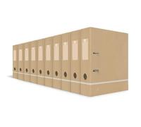 Oxford Archivador A4, respetuoso con el medio ambiente, 10 unidades, color beige
