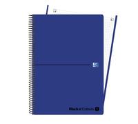OXFORD Bloc Black N´Colors EU.Book 1 A4+ Cuadriculado 5x5 90g Negro/Azul (Set de 25)