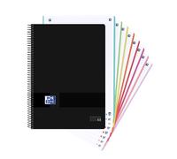 OXFORD Bloc Black N´Colors EU.Book 8 A4+ Cuadriculado 5x5 (Set de 5)
