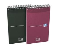 Oxford Bloc de Notas con Espiral, Planificador de Tareas Diario, Tapa Blanda, Tamaño A5 (12,5 x 20 cm), 70 Hojas, Pack 5 Libretas, Colores Surtidos