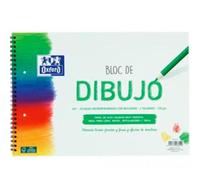 Oxford Bloc Dibujo Escolar Multitaladro A4+ Espiral 20 Hojas 130 gr Recuadro Blanco Set 5 Unidades (Set de 5)