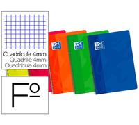 Oxford Bloc espiral cartoncillo folio 80 hojas cuadros 4 mm 90 g