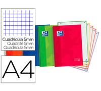 Oxford Bloc Espiral Tapa Extradura Optik Paper Microperforado Din A4 120 Hojas Cuadros 5mm 50% Hojas Gratis