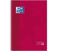 OXFORD Bloc School EU.Book 1 A4+ 80 hojas 90g Rojo (Set de 10)